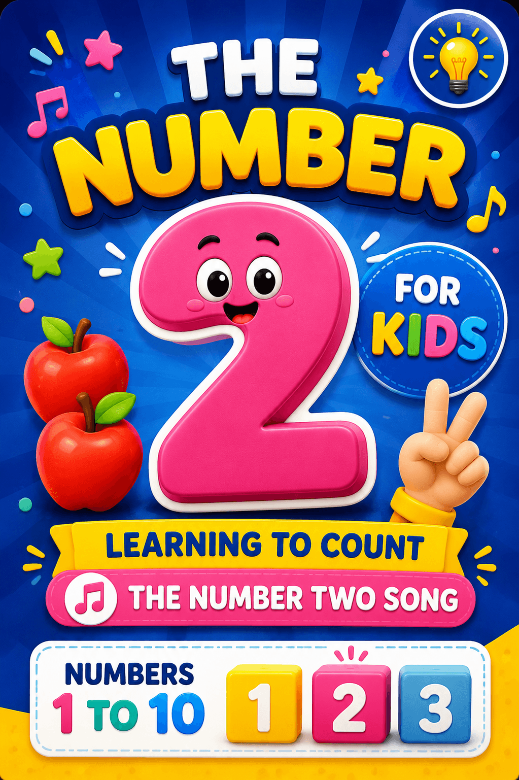 The Number 2 for kids  – Numbers from 1 to 10