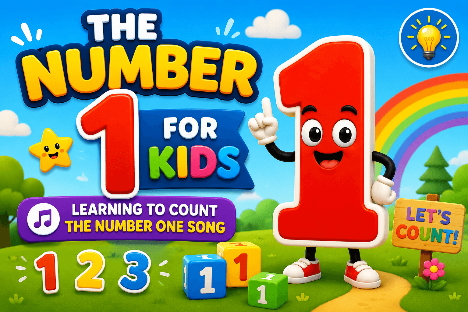 The number 1 for kids – Learning to count